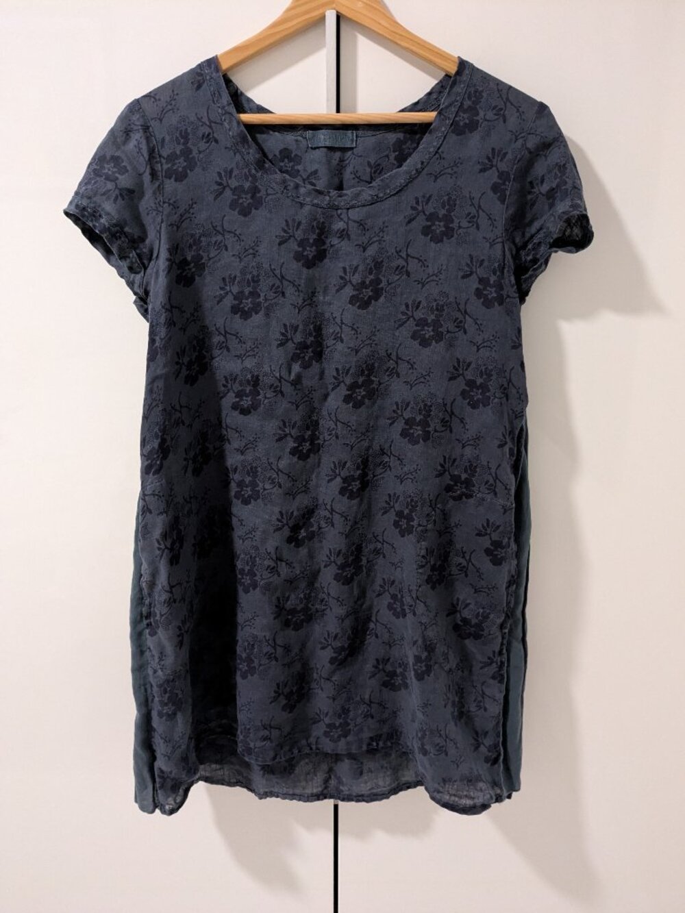 CP Shades Linen Floral Print Short Dress Size Small